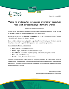 Predstavitev evropskega pervenstva v gorskih in trail tekih